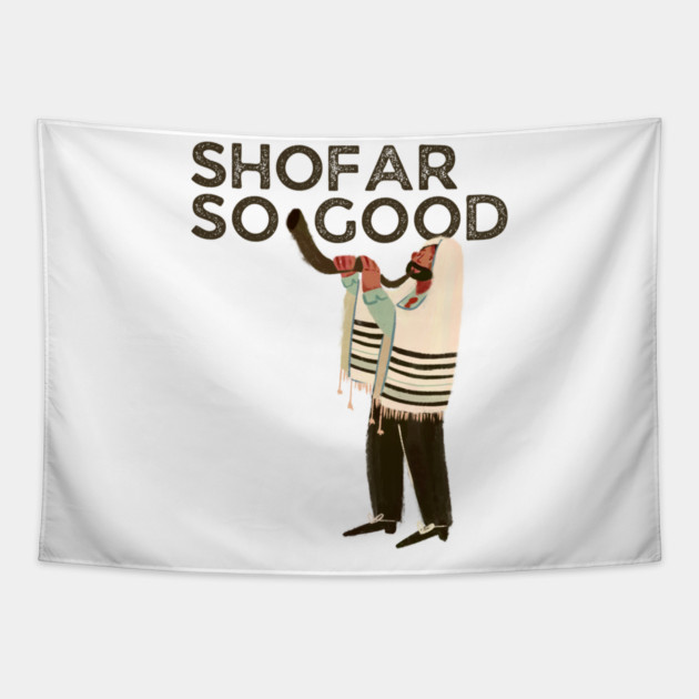 Shofar So Good Tapestry by Uri Zehavi