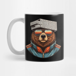 Bear with Cheese Grater - Angry Bear Grating Cheese Mug