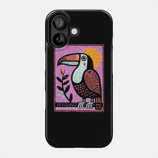 Psychedelic Toucan | The Vibrant Jungle Spirit Phone Case by TuncGK