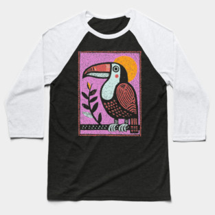 Psychedelic Toucan | The Vibrant Jungle Spirit Baseball T-Shirt