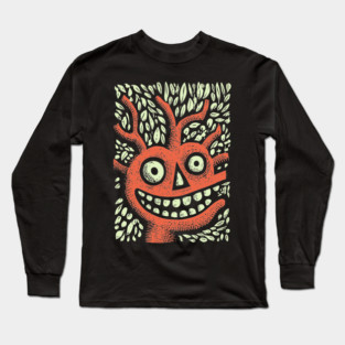 Mischievous Tree Monster | The Forest Sprite Long Sleeve T-Shirt