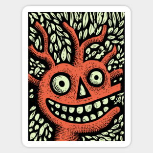 Mischievous Tree Monster | The Forest Sprite Sticker