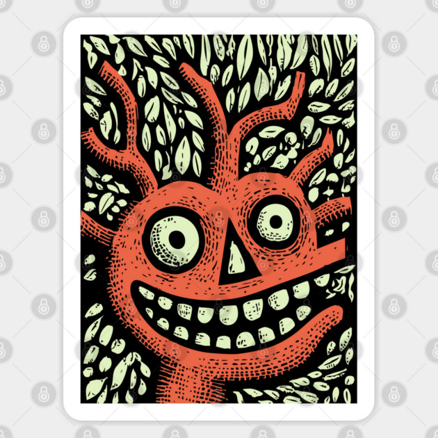 Mischievous Tree Monster | The Forest Sprite Sticker by TuncGK