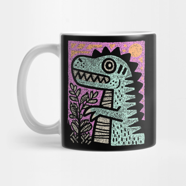 Folk Art T-Rex | The Prehistoric Storybook Character by TuncGK