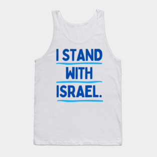 I Stand With Israel Tank Top