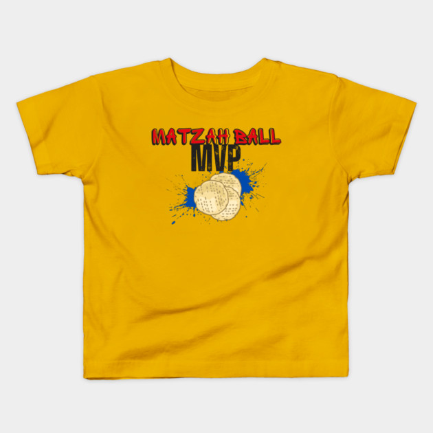 Matzah Ball MVP Kids T-Shirt by Uri Zehavi