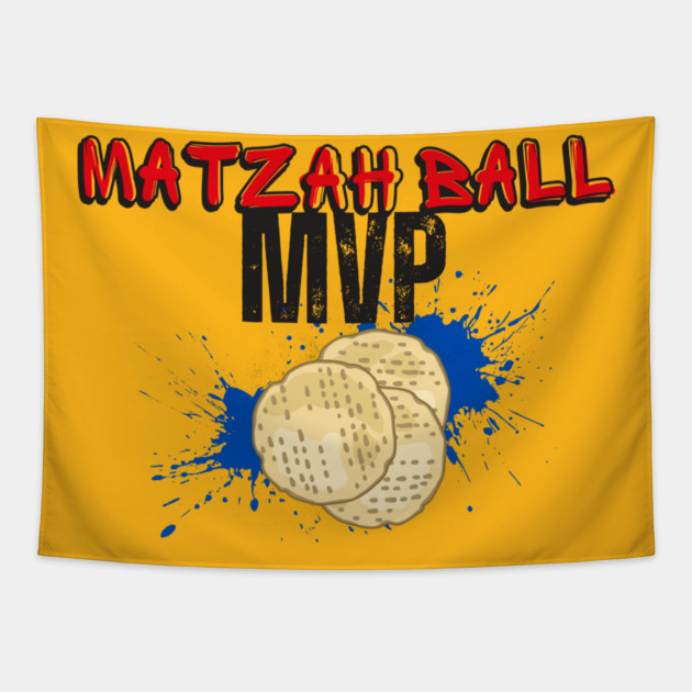 Matzah Ball MVP Tapestry by Uri Zehavi