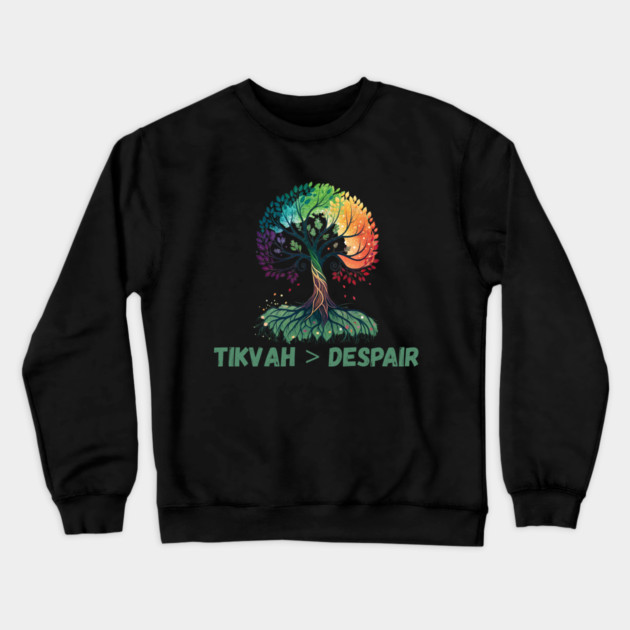 Tikvah > Despair Crewneck Sweatshirt by Uri Zehavi