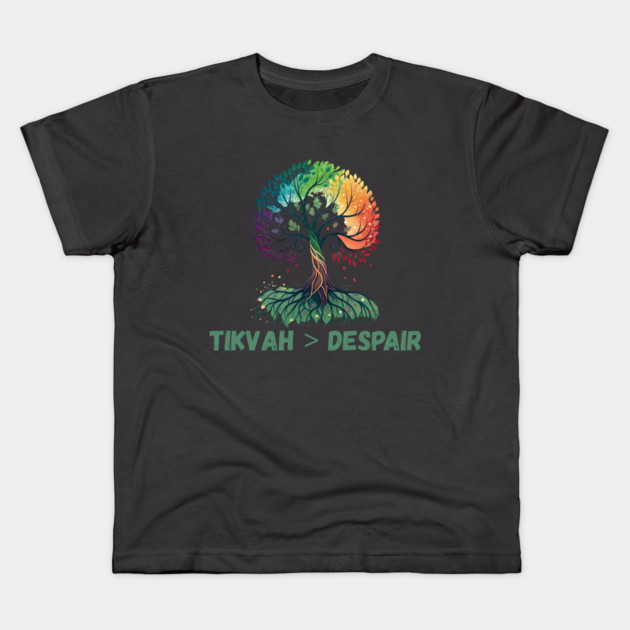 Tikvah > Despair Kids T-Shirt by Uri Zehavi