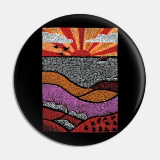 Abstract August Landscape | The Dog Days of Summer Pin