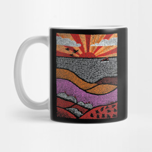 Abstract August Landscape | The Dog Days of Summer Mug