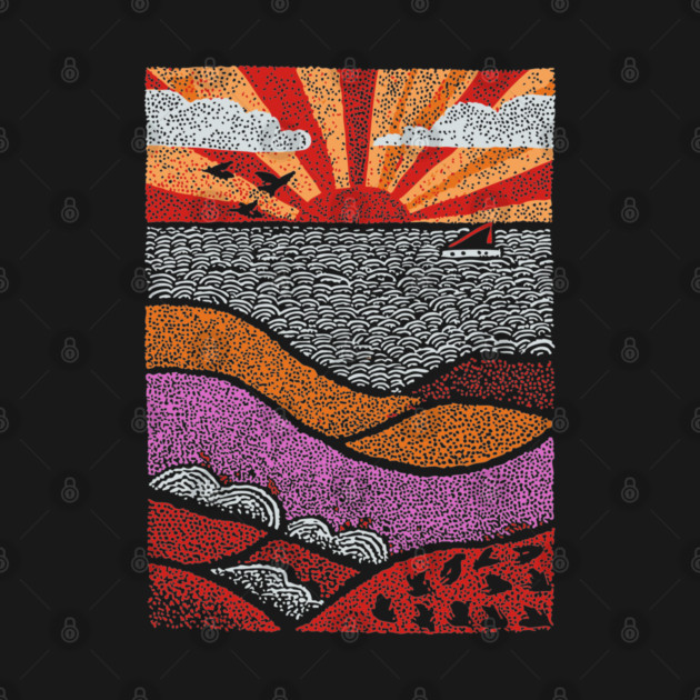 Abstract August Landscape | The Dog Days of Summer by TuncGK