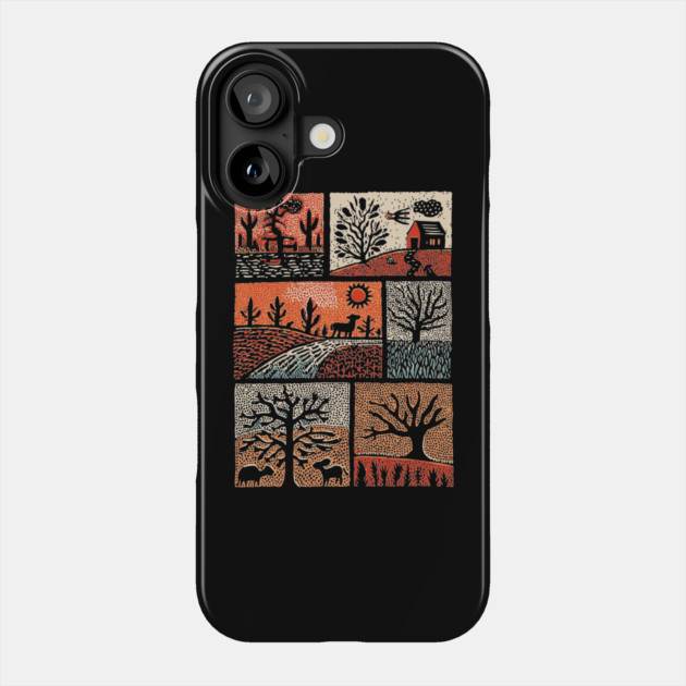 Autumnal Equinox | A Patchwork of Fall Phone Case by TuncGK