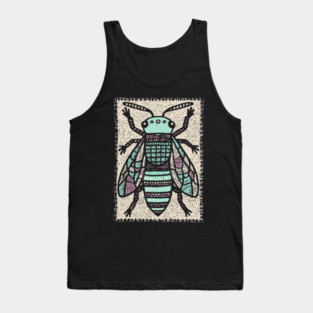 Sacred Bee Glyph | The Honeycomb Oracle Tank Top