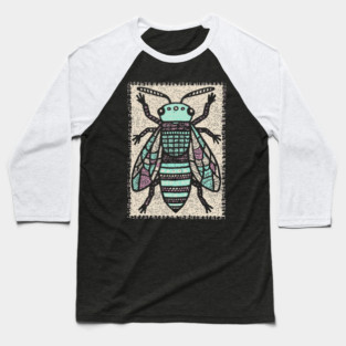Sacred Bee Glyph | The Honeycomb Oracle Baseball T-Shirt