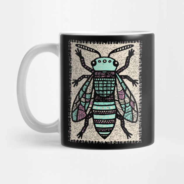 Sacred Bee Glyph | The Honeycomb Oracle by TuncGK