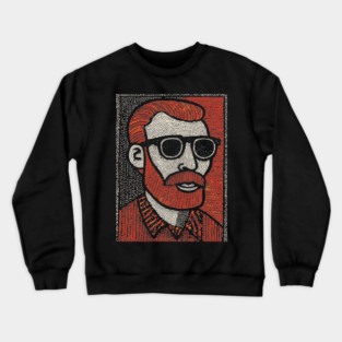 The Post-Impressionist | A Starry Night Portrait Crewneck Sweatshirt