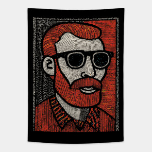 The Post-Impressionist | A Starry Night Portrait Tapestry