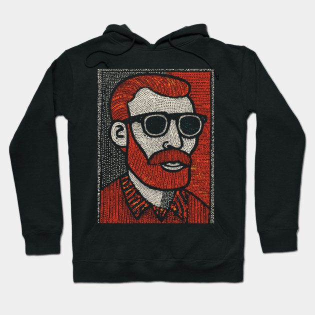 The Post-Impressionist | A Starry Night Portrait Hoodie by TuncGK