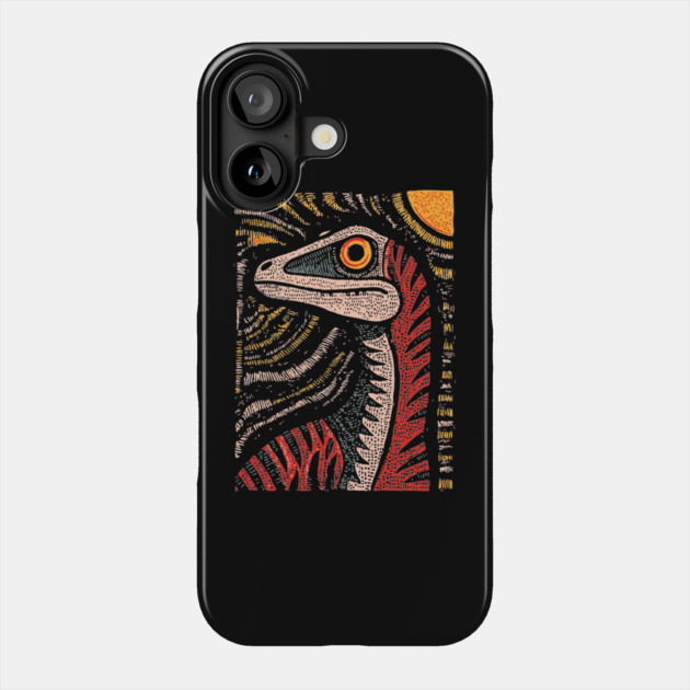 Ferocious Velociraptor | Cretaceous Period Hunter Phone Case by TuncGK