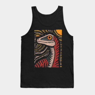 Ferocious Velociraptor | Cretaceous Period Hunter Tank Top