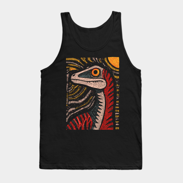 Ferocious Velociraptor | Cretaceous Period Hunter Tank Top by TuncGK
