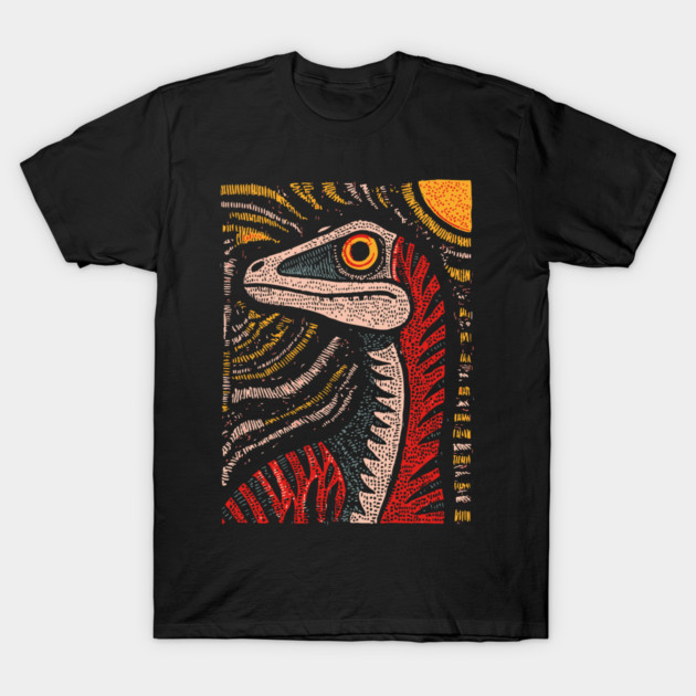 Ferocious Velociraptor | Cretaceous Period Hunter T-Shirt by TuncGK