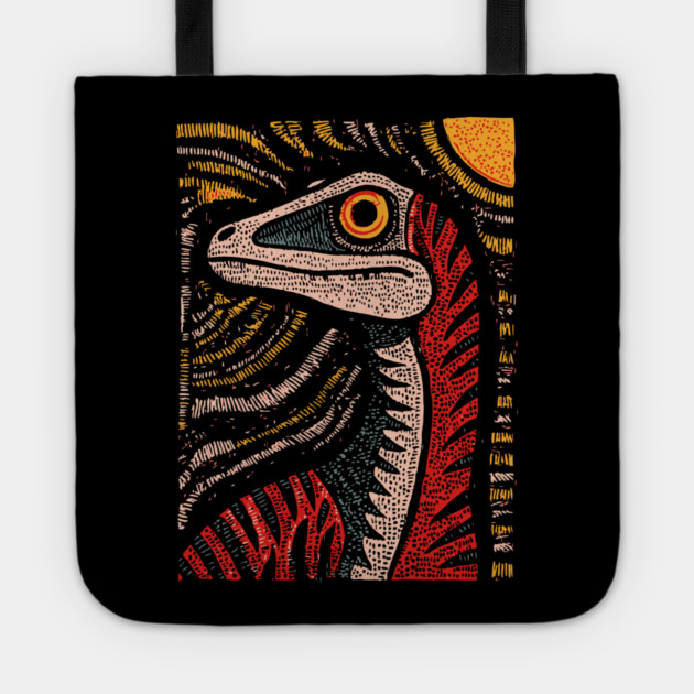 Ferocious Velociraptor | Cretaceous Period Hunter Tote by TuncGK