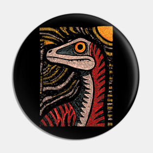 Ferocious Velociraptor | Cretaceous Period Hunter Pin