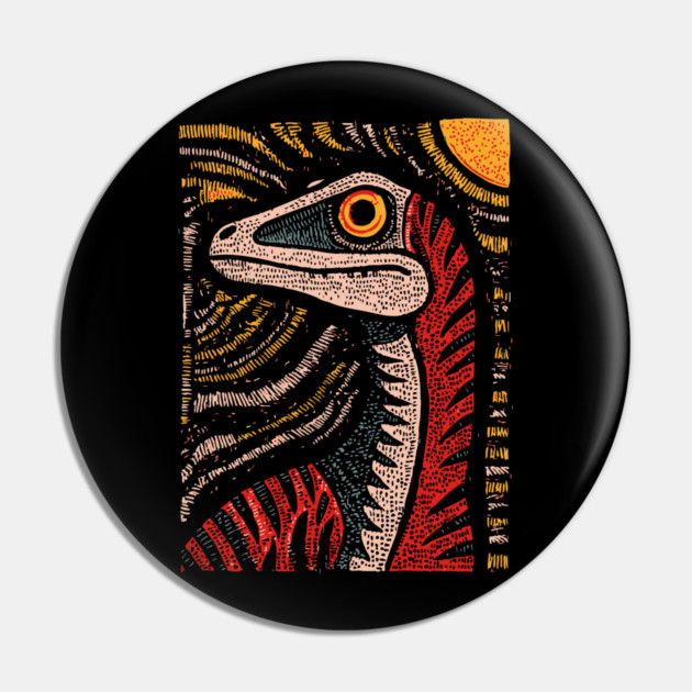 Ferocious Velociraptor | Cretaceous Period Hunter Pin by TuncGK