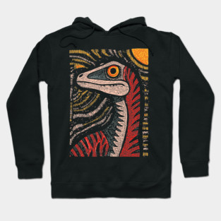 Ferocious Velociraptor | Cretaceous Period Hunter Hoodie
