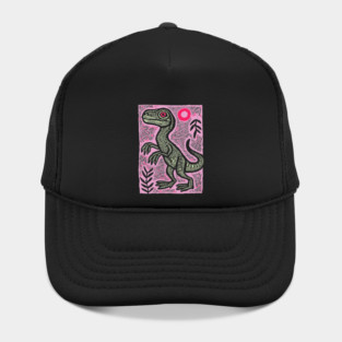 Pastel Velociraptor | Whimsical Feathered Dinosaur Hat
