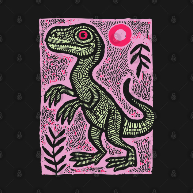 Pastel Velociraptor | Whimsical Feathered Dinosaur by TuncGK