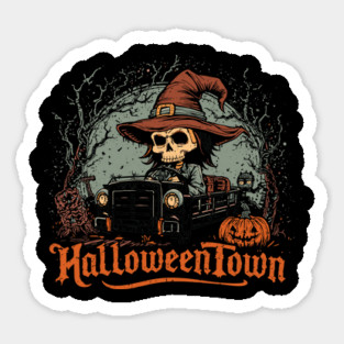 Halloweentown Cab Ride Sticker