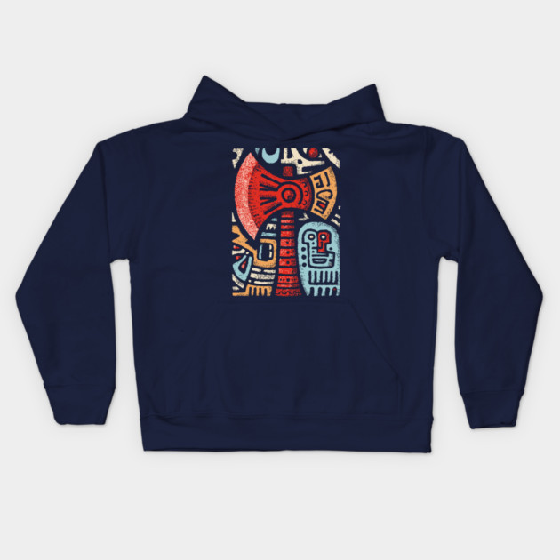 Primal War Axe | The Barbarian's Tomahawk Kids Hoodie by TuncGK