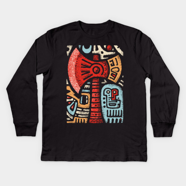 Primal War Axe | The Barbarian's Tomahawk Kids Long Sleeve T-Shirt by TuncGK