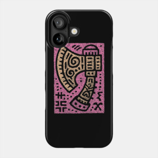 Psychedelic Battle Axe | Groovy Viking Weapon Phone Case