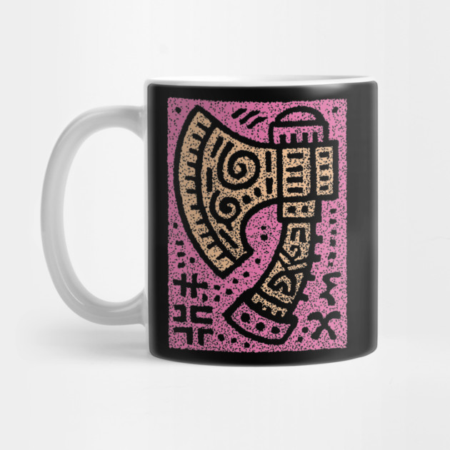 Psychedelic Battle Axe | Groovy Viking Weapon by TuncGK