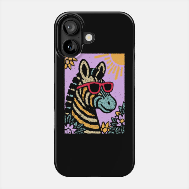 Groovy Zebra | Funky Safari Pop Art Phone Case by TuncGK