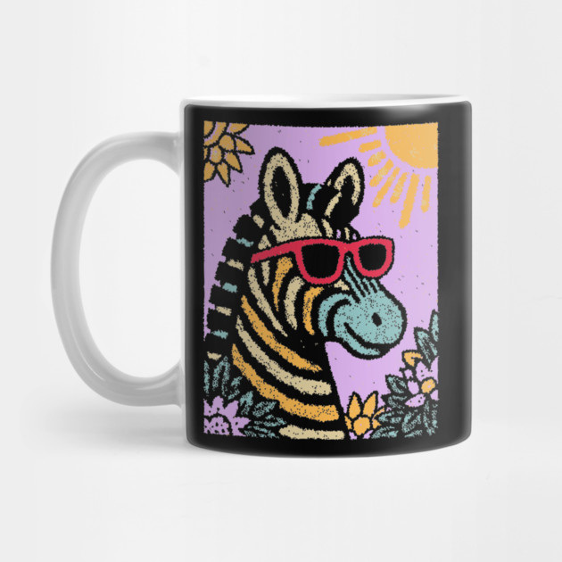 Groovy Zebra | Funky Safari Pop Art by TuncGK