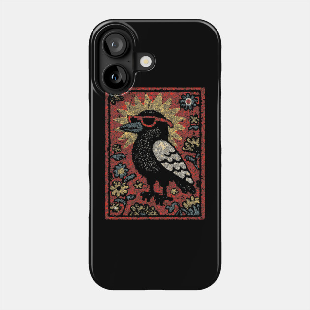 The Wise Raven Professor | Edgar Allan Poe-inspired Phone Case by TuncGK