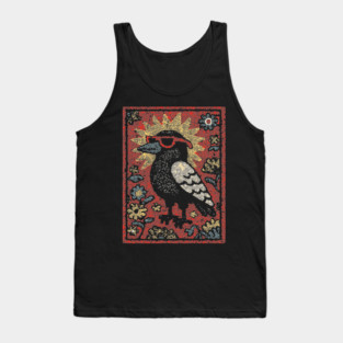 The Wise Raven Professor | Edgar Allan Poe-inspired Tank Top
