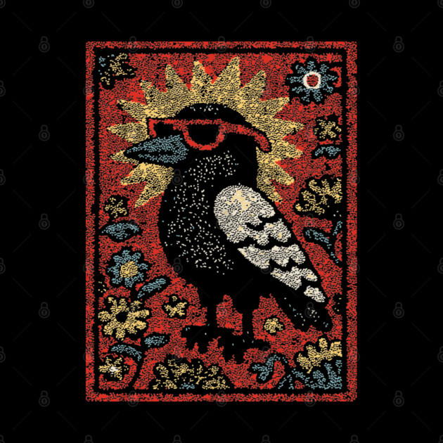 The Wise Raven Professor | Edgar Allan Poe-inspired by TuncGK