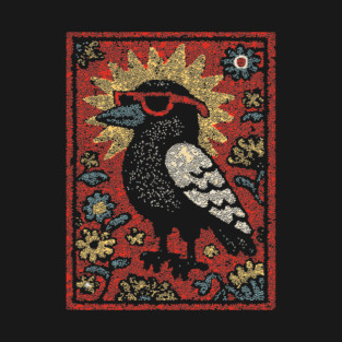 The Wise Raven Professor | Edgar Allan Poe-inspired T-Shirt