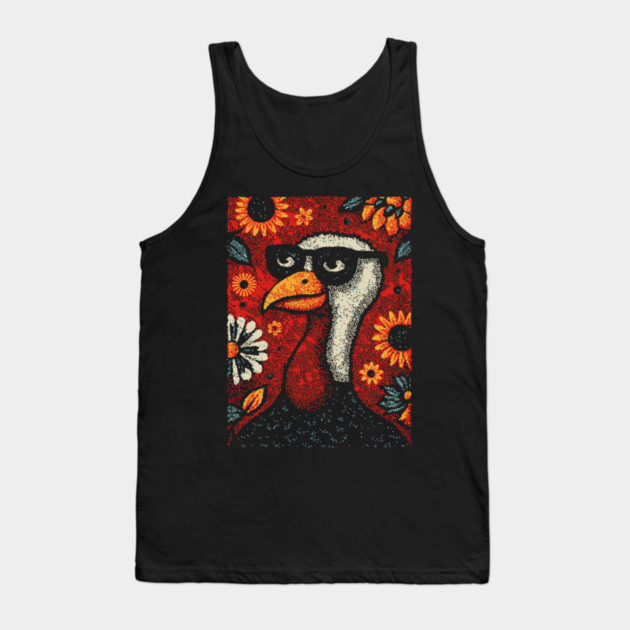Nerdy Turkey | The Intellectual Gobbler Tank Top by TuncGK