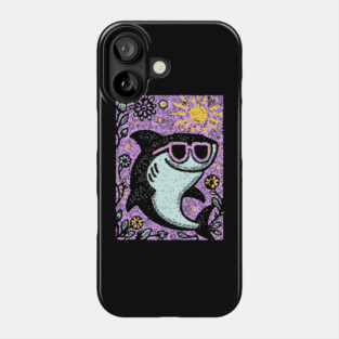 Groovy Shark | The Friendly Flower-Child Fin Phone Case