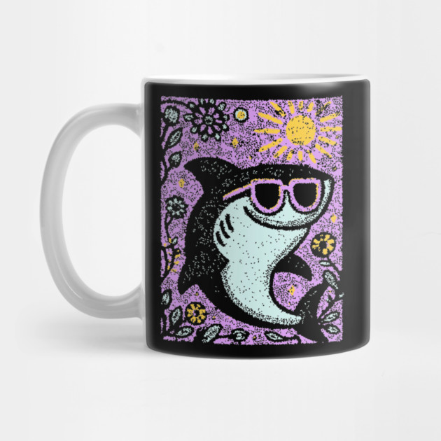 Groovy Shark | The Friendly Flower-Child Fin by TuncGK