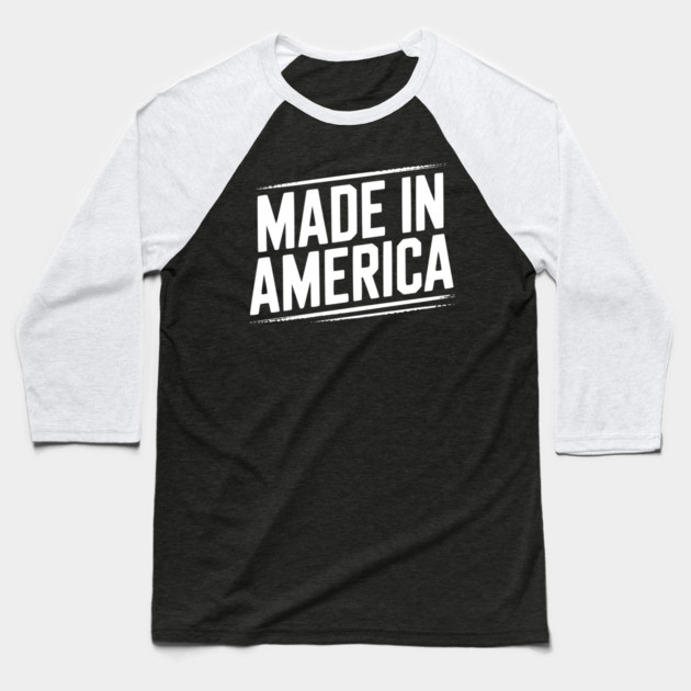 Made in America Baseball T-Shirt by Frank Ring