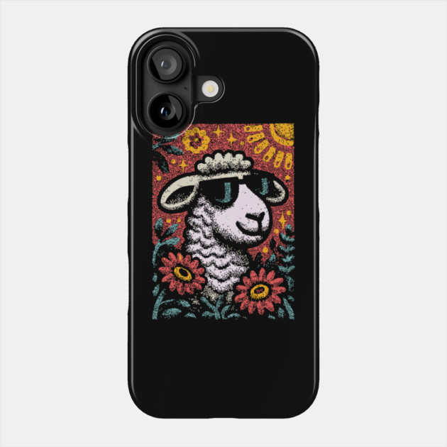 Dreamy Sheep | The Whimsical Woolly Lamb Phone Case by TuncGK