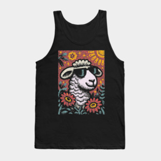 Dreamy Sheep | The Whimsical Woolly Lamb Tank Top